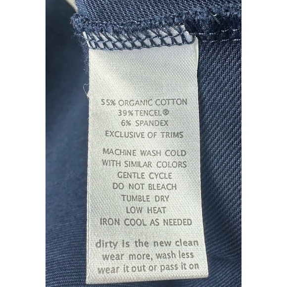 Toad & Co Women's Sz S Navy Blue Sleeve Dress Pockets 3/4 Sleeve - Picture 4 of 9